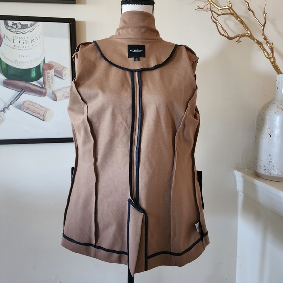 🔥Liverpool X Living in Yellow Becca Double Breasted Tan Blazer - Picture 11 of 15